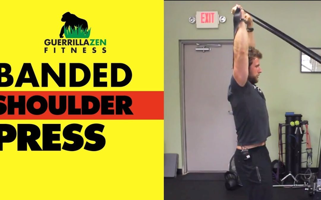 Shoulder Posture Correction | Horizontal Banded Overhead Press