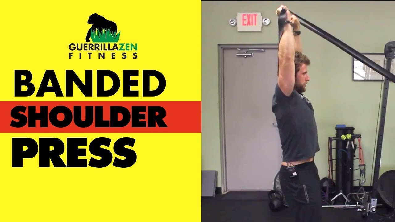 Shoulder Posture Correction | Horizontal Banded Overhead Press